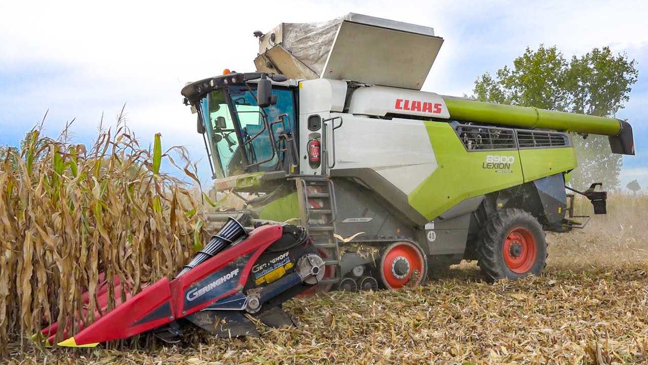 CLAAS LEXION 8900 mit John Deere 8400R bei der Maisernte 2022 | Corn Harvest 2022| L&K GmbH