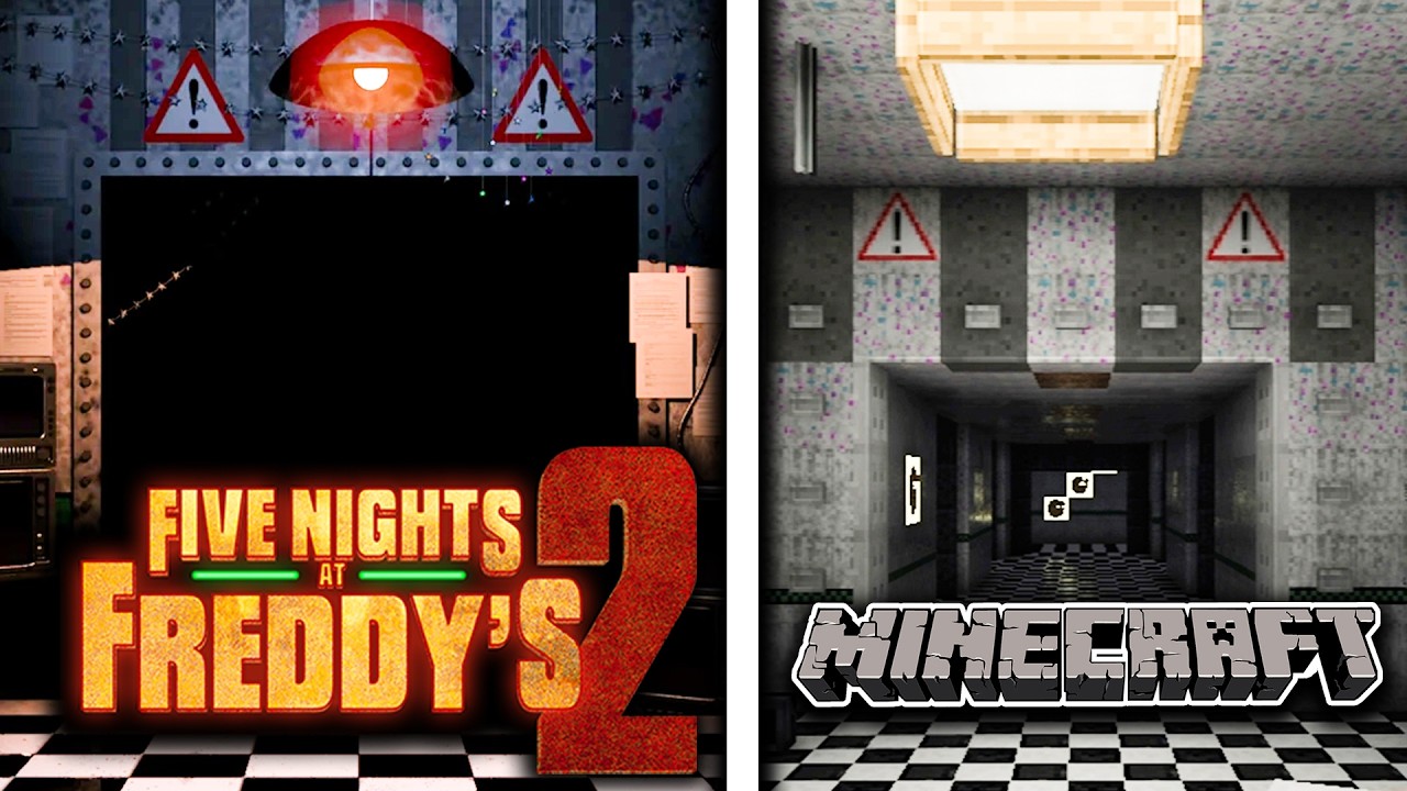 Я воссоздал FNAF 2 в Minecraft…