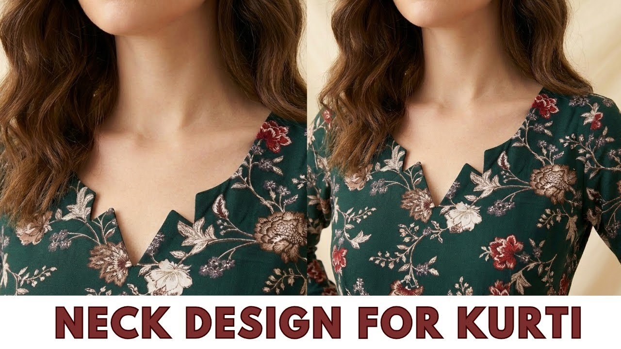 Beautiful Neck Design For Kurti cutting and Stitching 