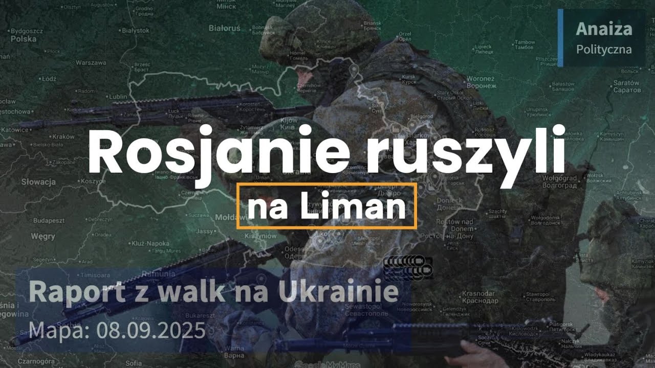 Wojna na Ukrainie Mapa 08 09 2025   Rosjanie ruszyli na Liman