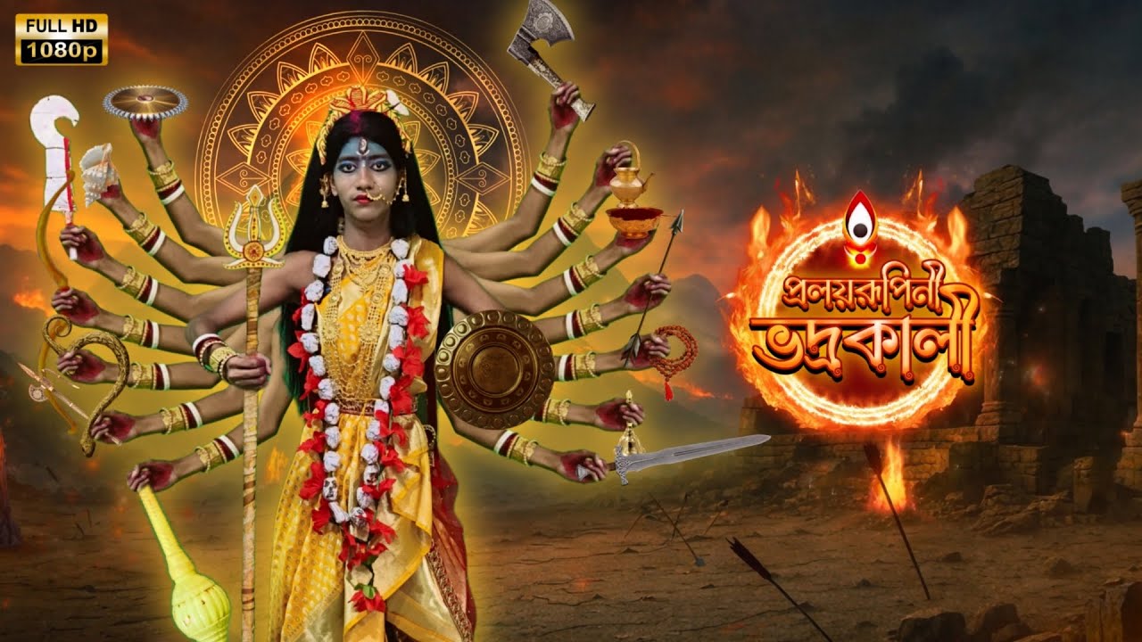 🔥 প্রলয়রূপিনী ভদ্রকালী | Mythic Glam Creation | ZBM 2K25 Inspired Mahalaya Look 🔱
