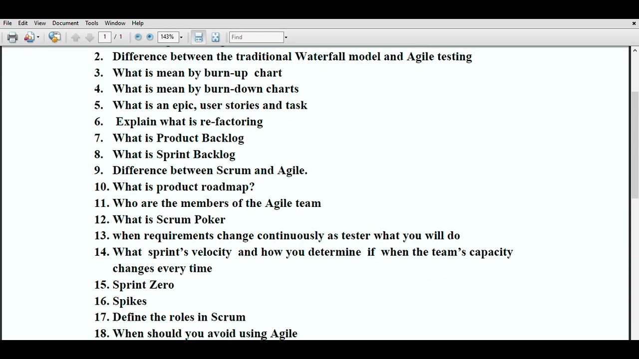 Agile Testing Interview Questions and Answers