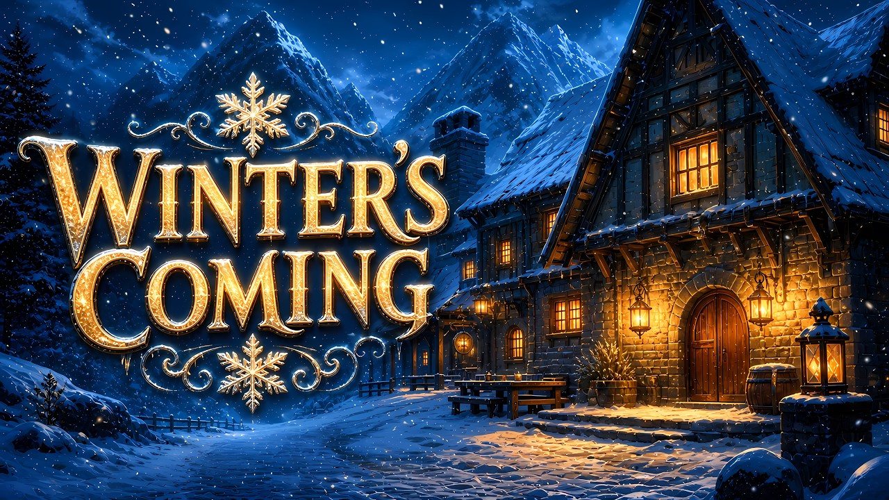 Winter&rsquo;s Coming ❄️ A Cozy Fantasy Tavern Journey | Magical Bard Folk for the First Day of Winter
