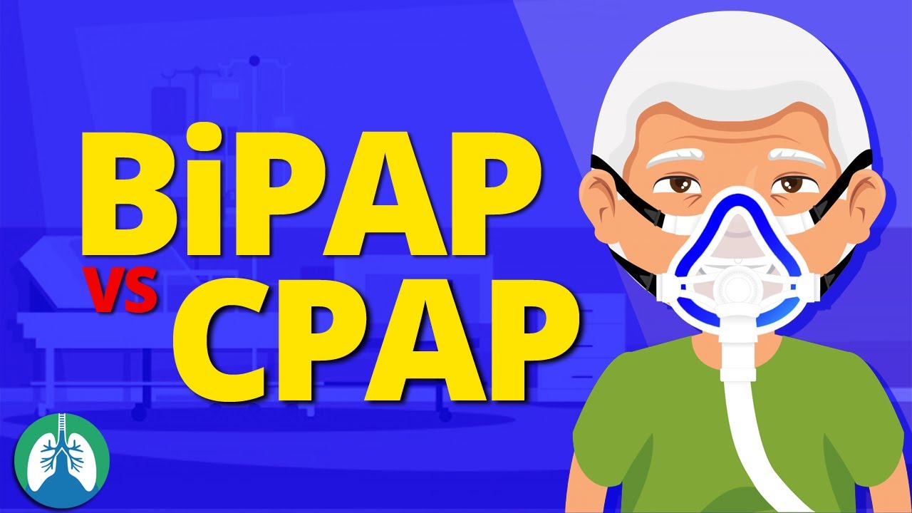 BiPAP против CPAP (упрощенное сравнение) | Неинвазивная вентиляция с положительным давлением (NPPV)