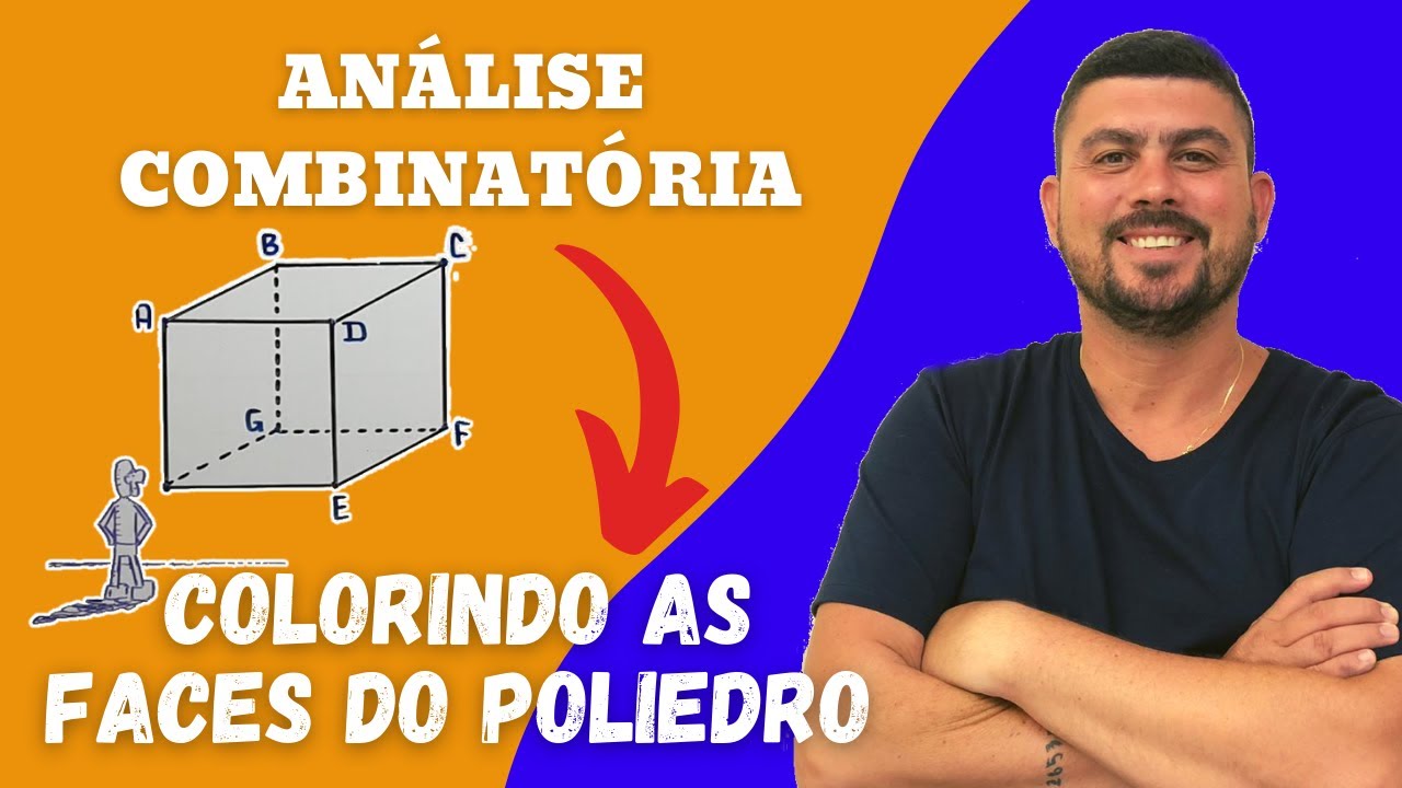 Colorindo as Faces do Poliedro | Análise Combinatória | Aula 19 | Prof. Cristiano Marcell