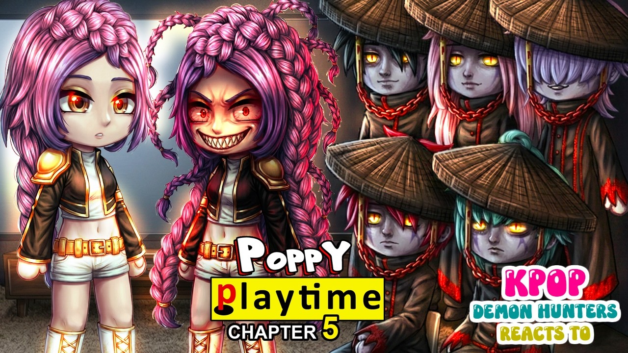 Реакция охотников на демонов из K-POP на Руми в образе Лили Лавбрейдс | Poppy Playtime: Глава 5 |...