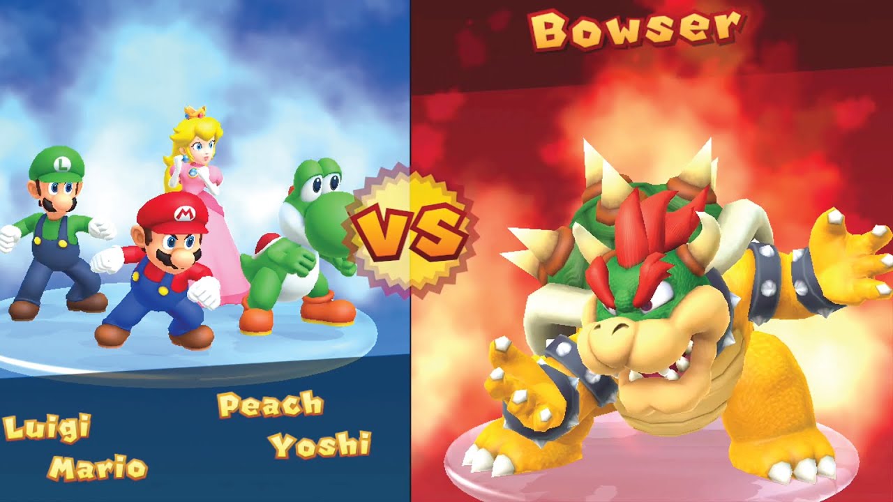 Mario Party CHAOS CASTLE + БОИ С БОССАМИ и ФИНАЛЬНАЯ БИТВА С БОССОМ БОУЗЕР против Марио, Луиджи, ...