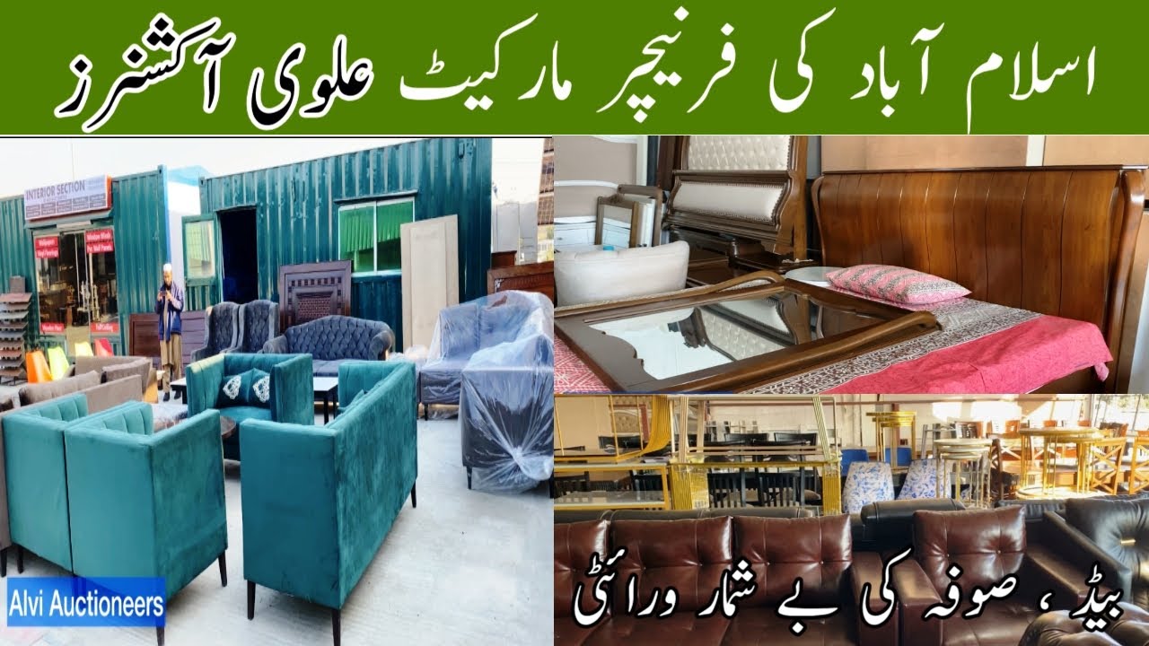 🏡 Most Famous Furniture Market – Alvi Auctioneers Islamabad! 🪑 Exclusive Furniture Sale Deals