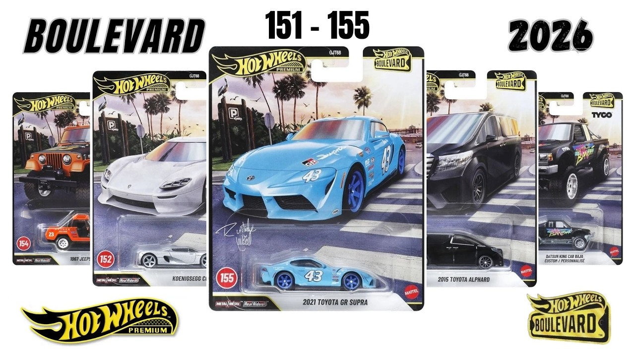 Hot Wheels Premium - Boulevard - (151-155) - 2026