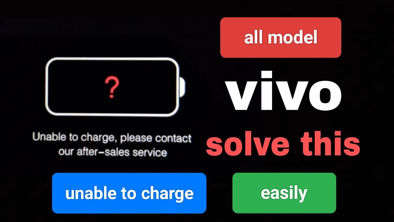 Vivo Charging solution || Unable to Charge,please contact our after-sales service How To Fix100%