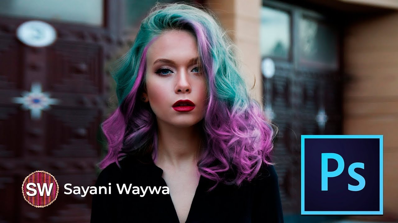 Cómo cambiar el color del cabello │ TUTORIAL PHOTOSHOP 2019 - Español  │ Sayani Waywa