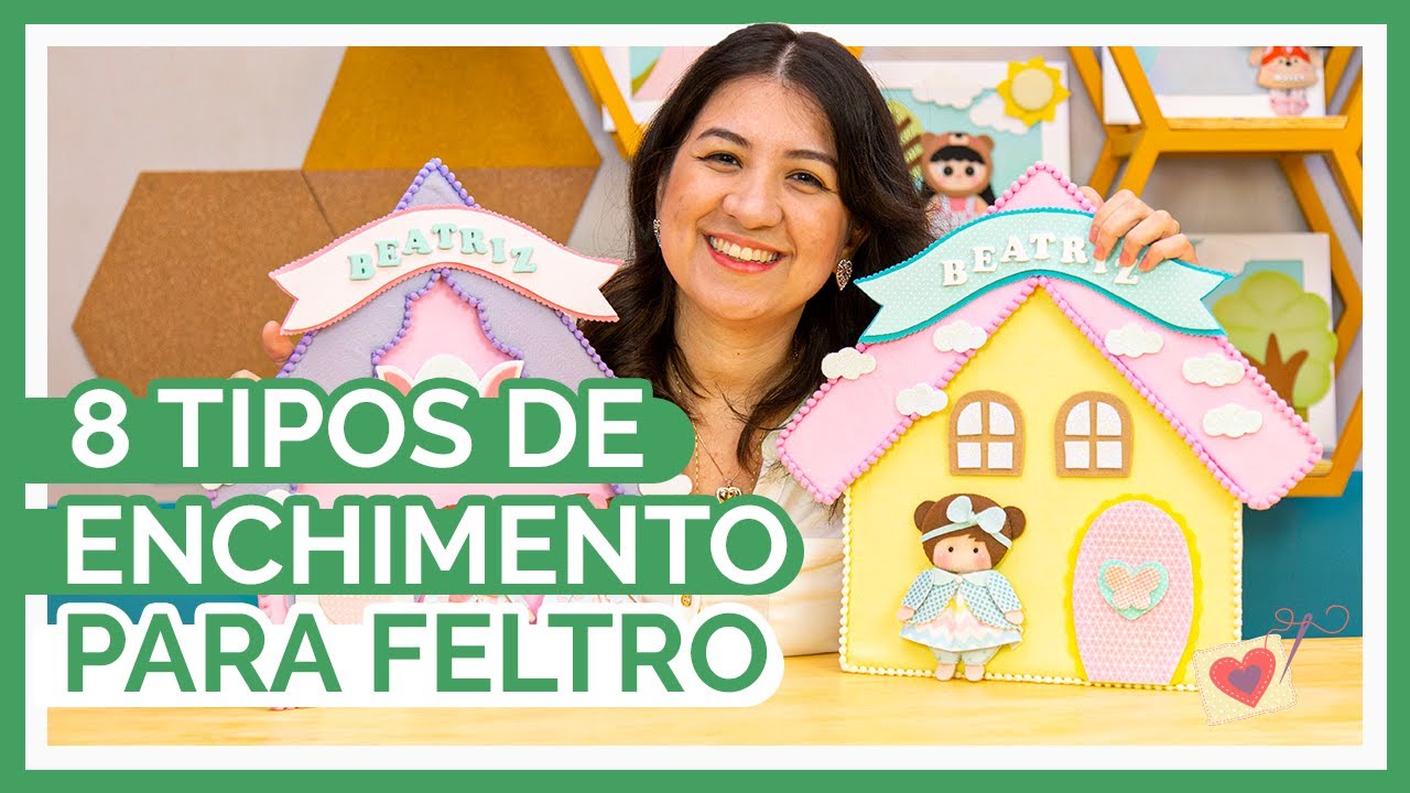 8 Tipos de Enchimento para Artesanato em Feltro | Bruna Menck