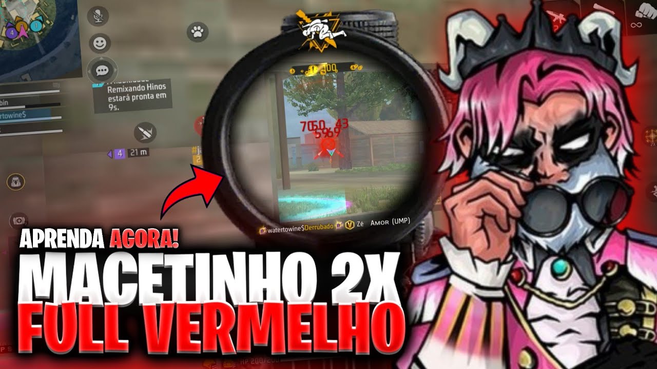 COMO FAZER O MACETINHO DE UMP , AC80 , MAC-10 🎯🚀 PASSO A PASSO PARA DAR FULL VERMELHO NA 2X 🔥