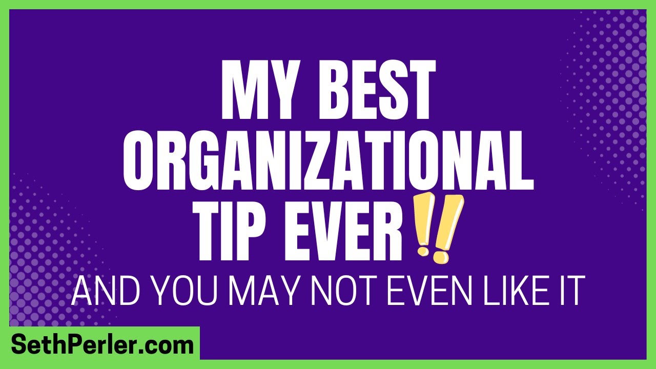 🗂 My Best Organizational Tip Ever, you might not even like it