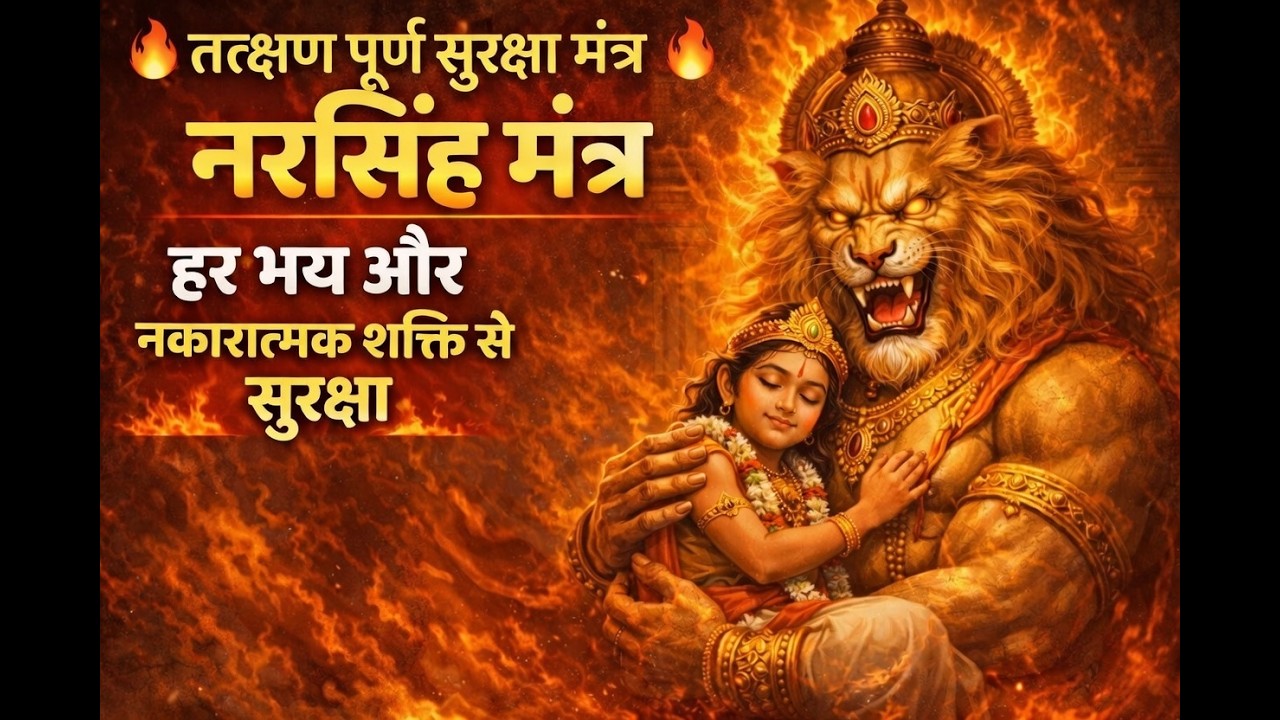 तत्क्षण पूर्ण सुरक्षा मंत्र | The Ultimate Mantra for Protection and Strength! 🔥🦁नरसिंह कवच मंत्र |