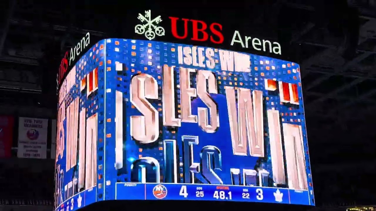 New York Islanders overtime goal horn at UBS Arena