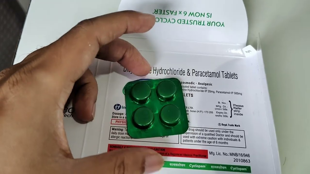 Tablet Cyclopam | Content, Uses and Action in hindi #hindi #cyclopam
