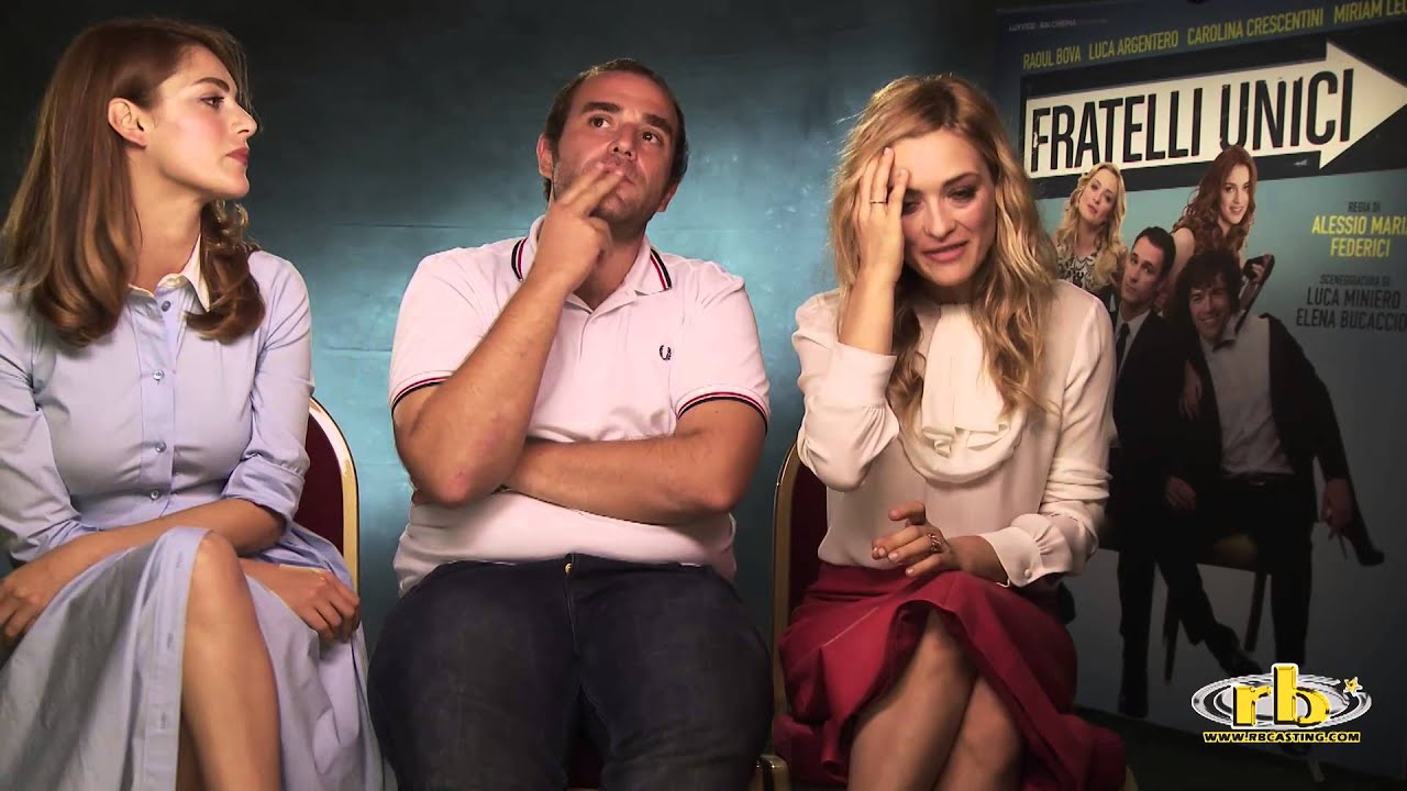 Carolina Crescentini, Miriam Leone e Alessio Maria Federici, intervista per Fratelli Unici