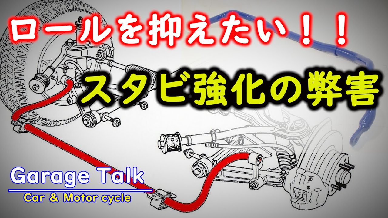 ロールを抑制！！強化スタビライザーの弊害【ガレージトーク】