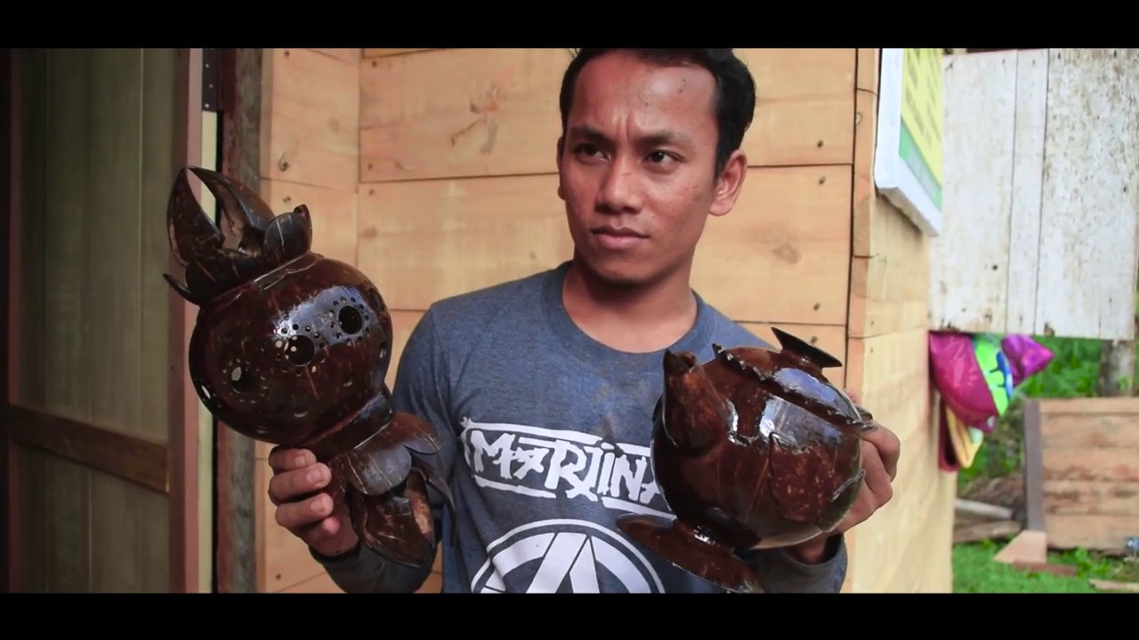 INOVASI DESA - KERAJINAN BATOK KELAPA DESA TANJUNG TUALANG KEC. PEUREULAK BARAT