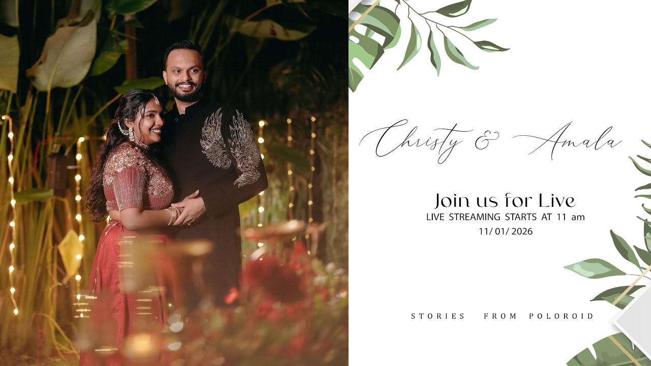 WEDDING LIVE STREAMING / CHRISTY & AMALA / 11-01-2026 / POLOROID