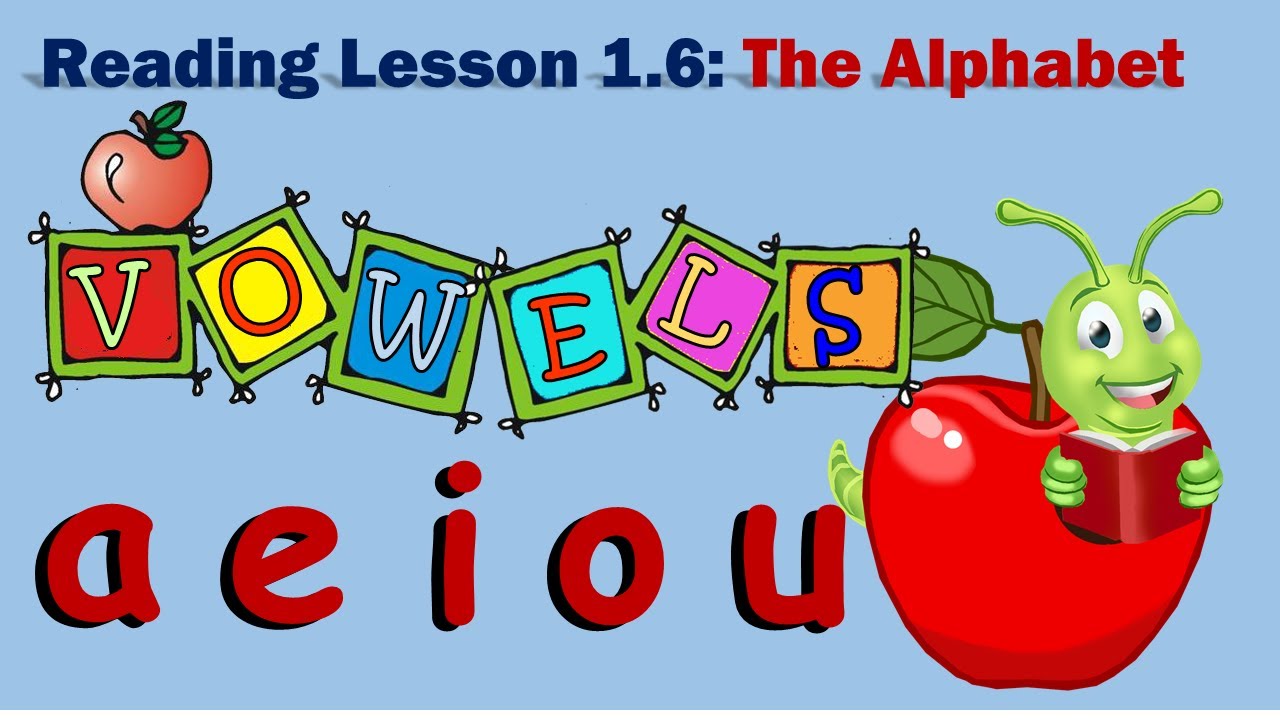 Reading Lesson 1.6 - Vowels (pictures, words and exercises)