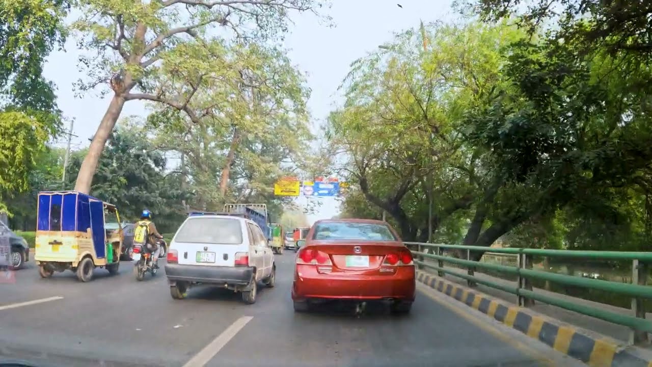 Canal Road Lahore Car Drive | Lahore Street View | 4K