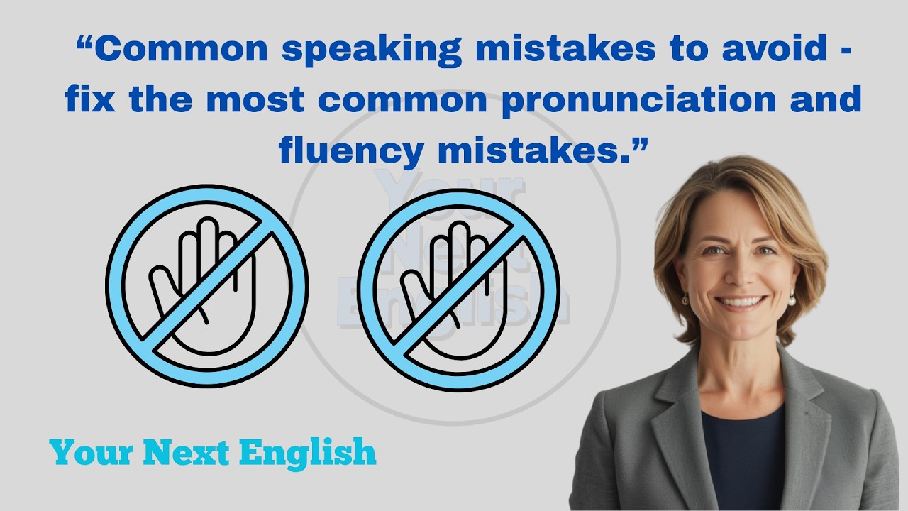“Common Speaking Mistakes to Avoid — Fix the most common pronunciation and fluency mistakes.”