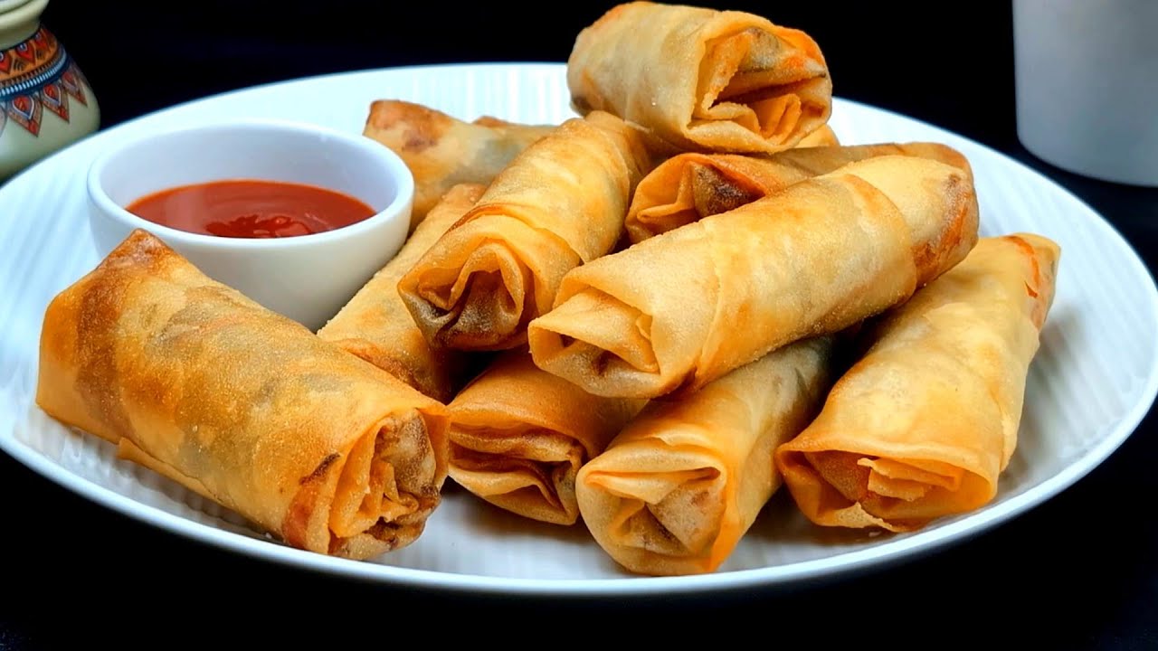 ভেজিটেবল স্প্রিং রোল রেসিপি (ইফতার আইটেম )  | Easy Spring Roll Recipe | Perfect Vegetable Roll
