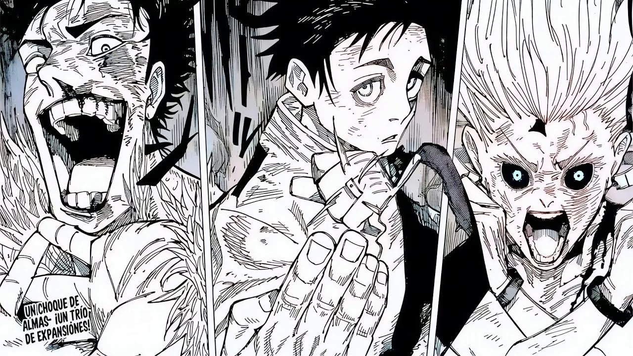 Yuta vs Ryu vs Uro triple expansión de domino | Jujutsu Kaisen MANGA ESPAÑOL