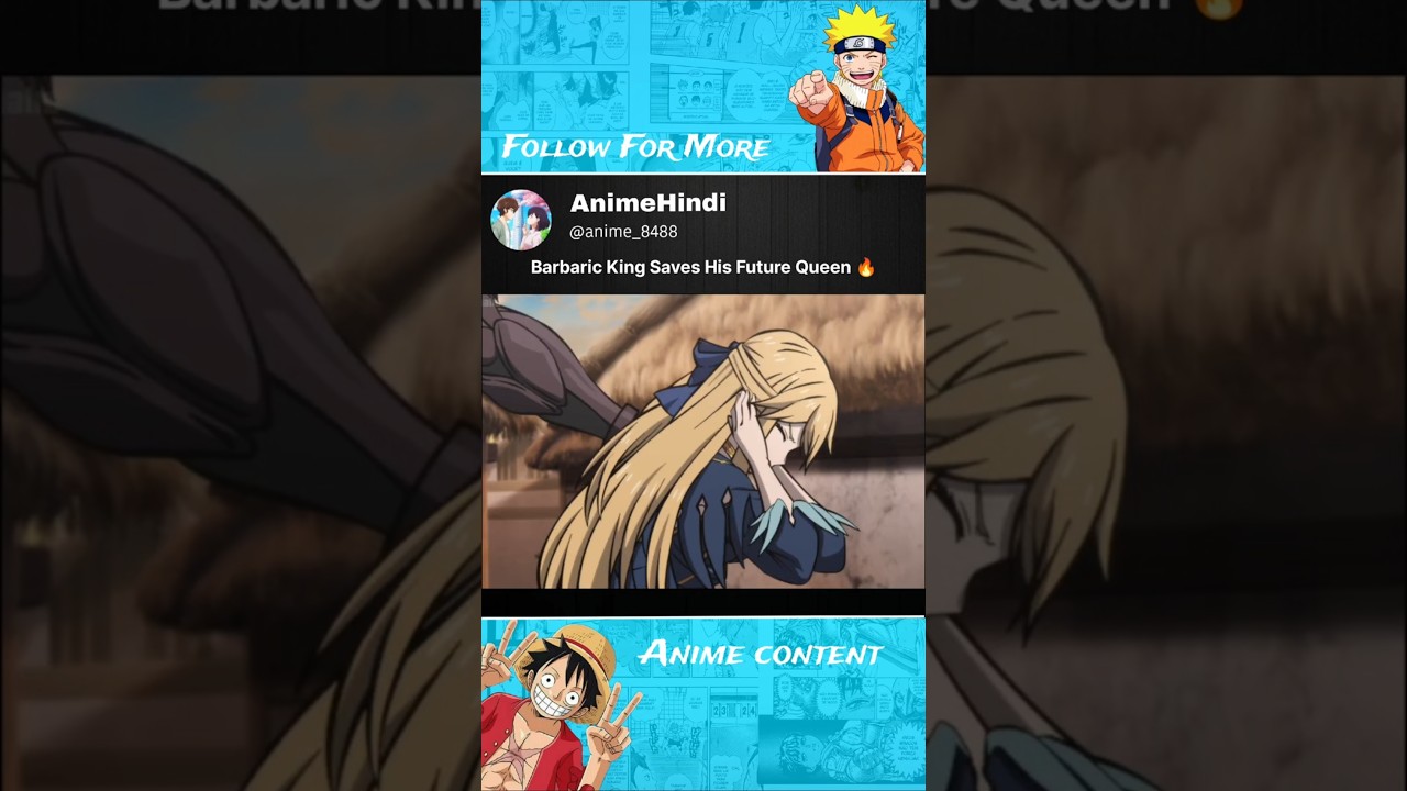 Bro saved her 🔥 || The Warrior Princess and the Barbaric King Ep 3 || #anime #animeedit #animeshorts