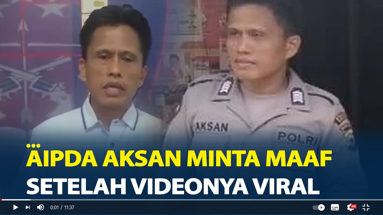 Aipda Aksan Minta Maaf Setelah Video Minta Kapolri Bersihkan Mafia di Polri Viral