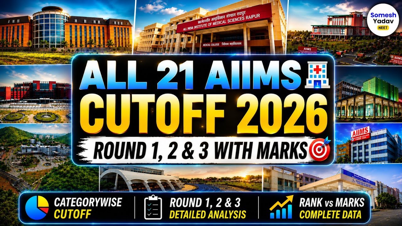 AIIMS Cutoff 2026 🔥 | All AIIMS Cutoff 2026 Round 1, 2 & 3 NEET Counselling 🎯