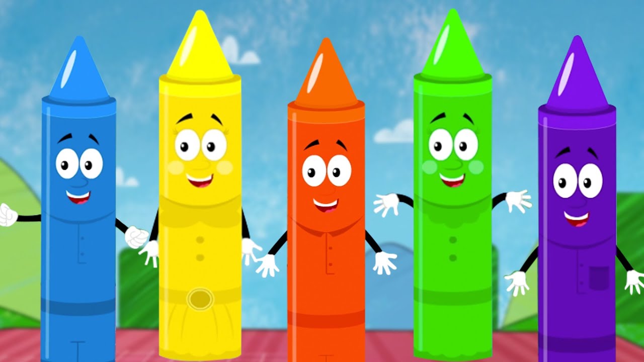 Five Little Crayons, Counting Song + More Learning Videos for Kids