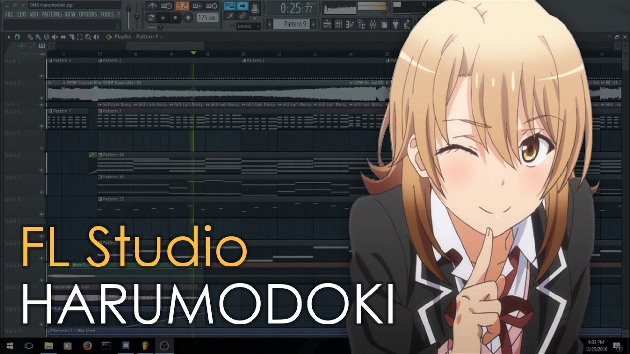 Remaking Harumodoki Asterisk's DnB Remix in FL Studio ( Free FLP )