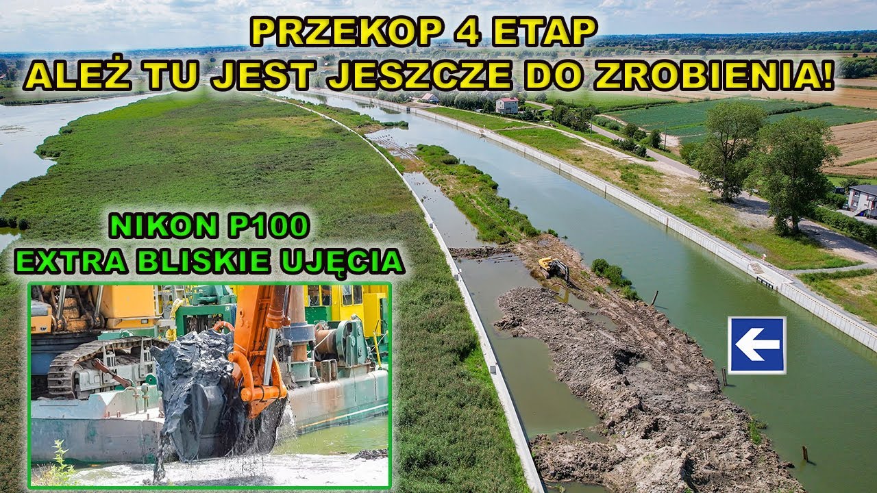 Przekop Mierzei Wiślanej 4 etap.Ależ tu jest jeszcze do zrobienia.
