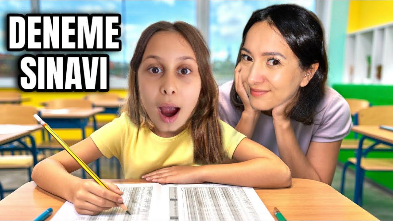 RÜYA İLE DENEME SINAVINA GİRDİK! ÇOK HEYECANLANDIK 😰📚