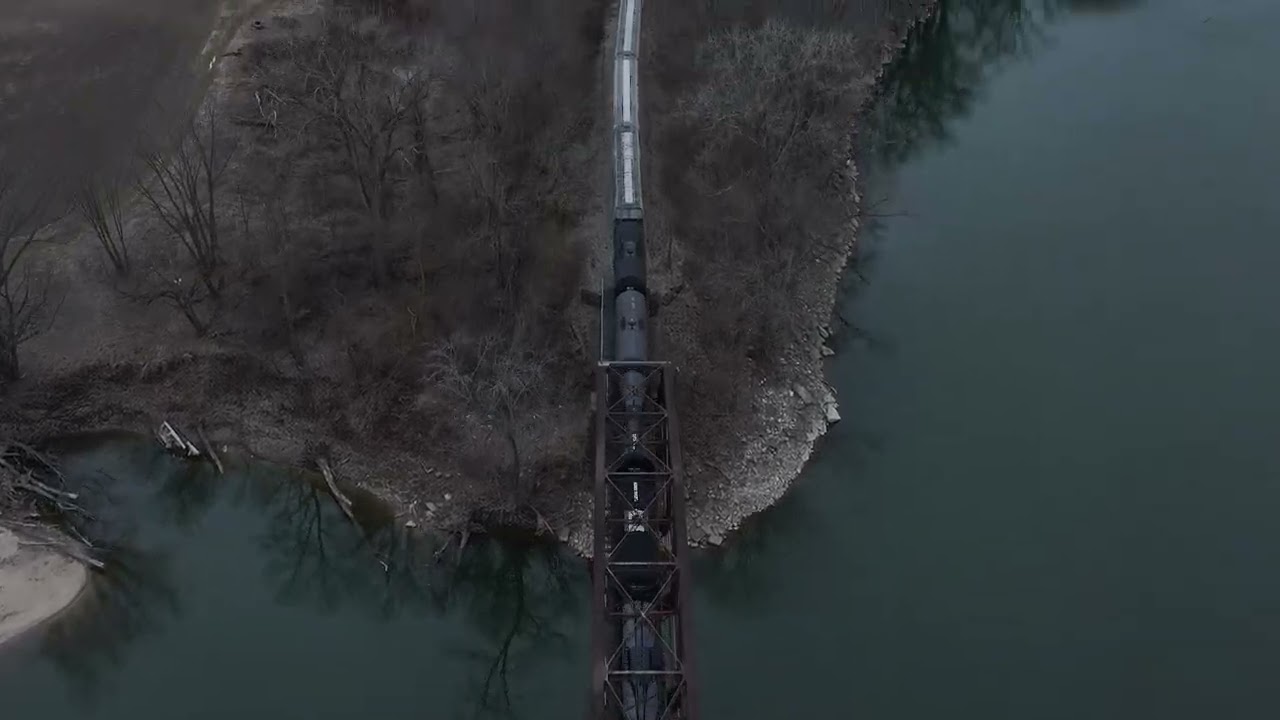 4k, Video Aerial View winter land