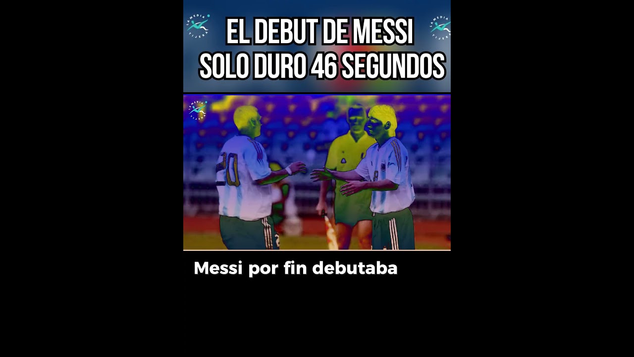 EL INS&Oacute;LITO DEBUT DE MESSI CON LA SELECCI&Oacute;N DE ARGENTINA #messi #argentina