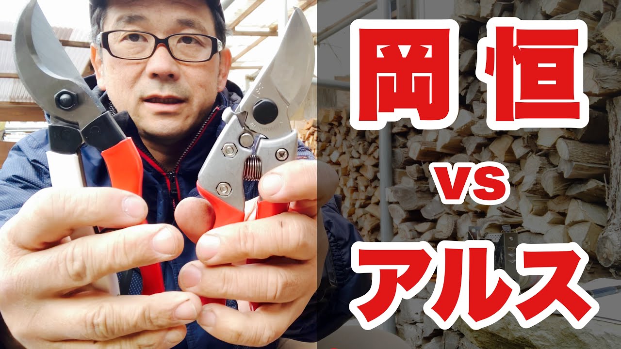 剪定鋏どっち買う？岡恒vsアルスの頂上対決！比較しながら詳しく解説してみた(クロダシャチョー)