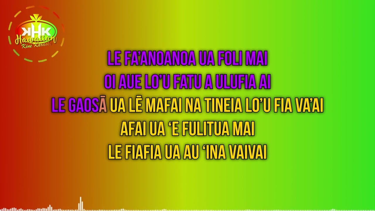 Josh Tatofi - Le Tu'una Oe (Karaoke Version) - Hawaiian Karaoke