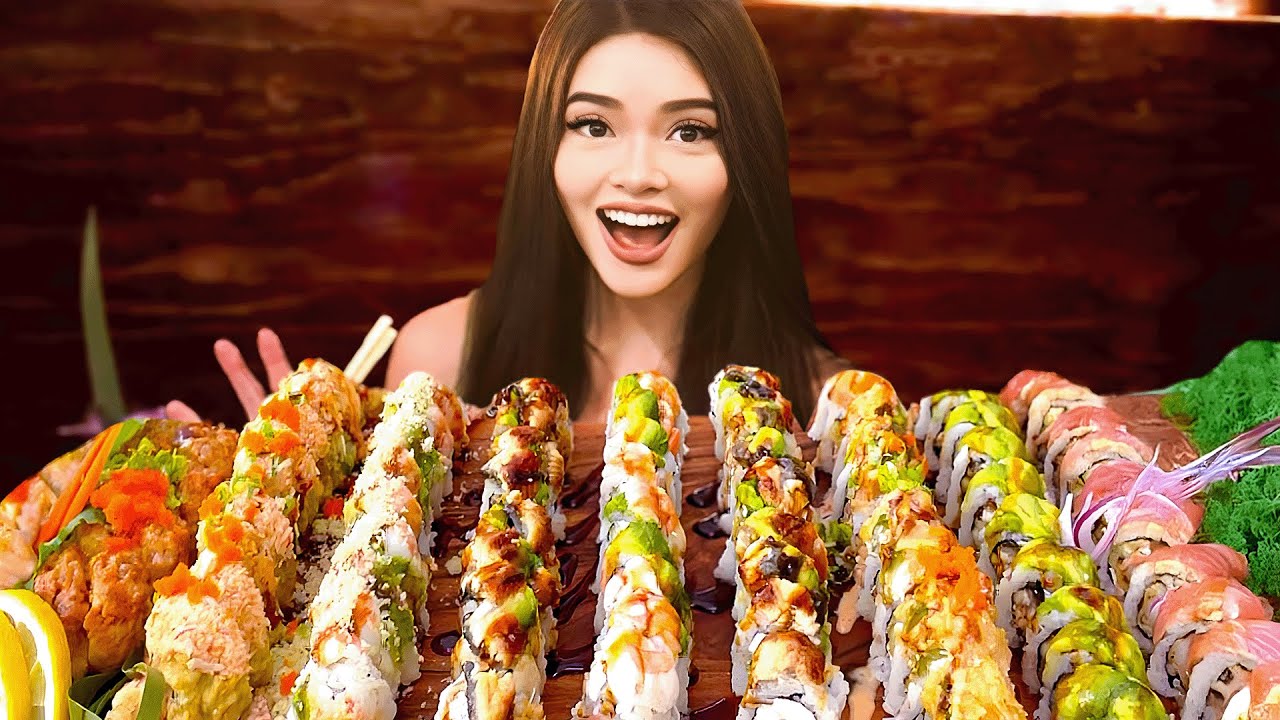 Attempting The 100 Sushi Challenge..