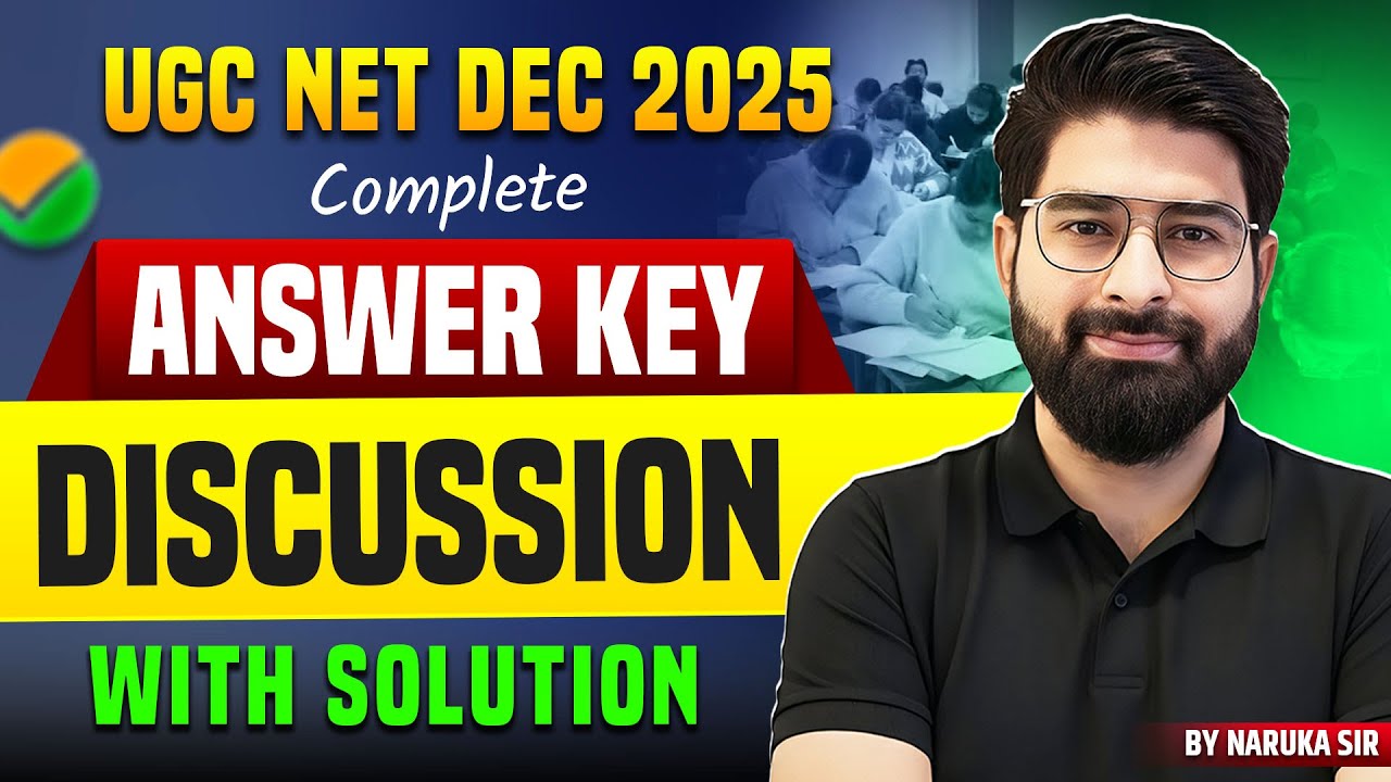 UGC NET Dec 2025 Answer Key Discussion | Complete Solution & Paper Analysis | By Naruka Sir