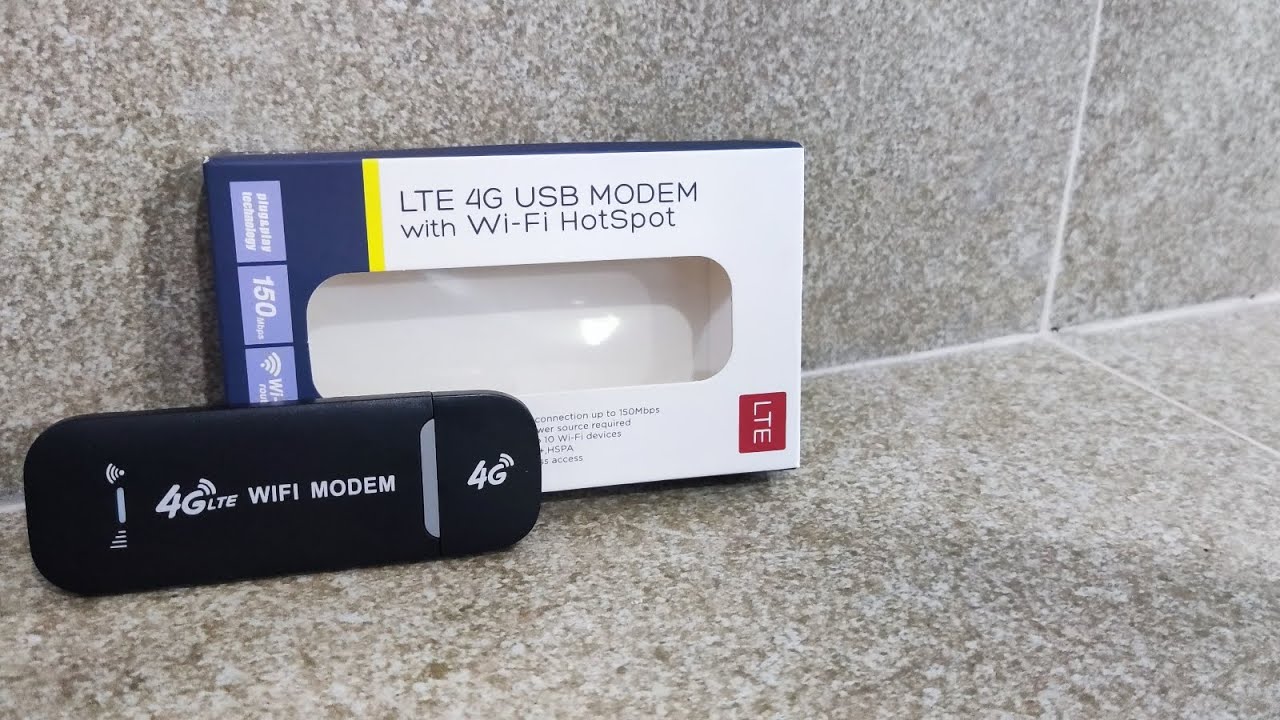 UNBOXING LTE 4G USB MODEM WITH WIFI HOTSPOT