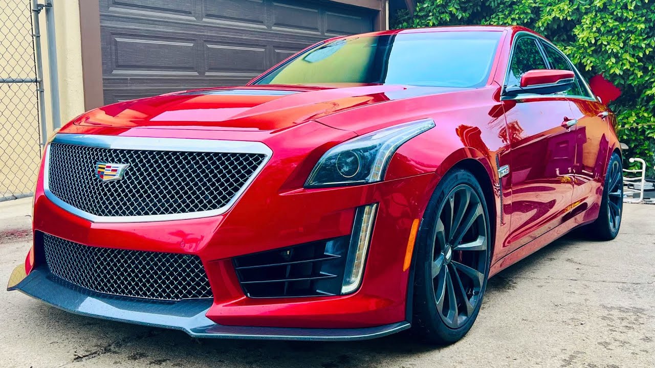 First time launching the 2017 CTS-V on the 1/8 mile drag strip