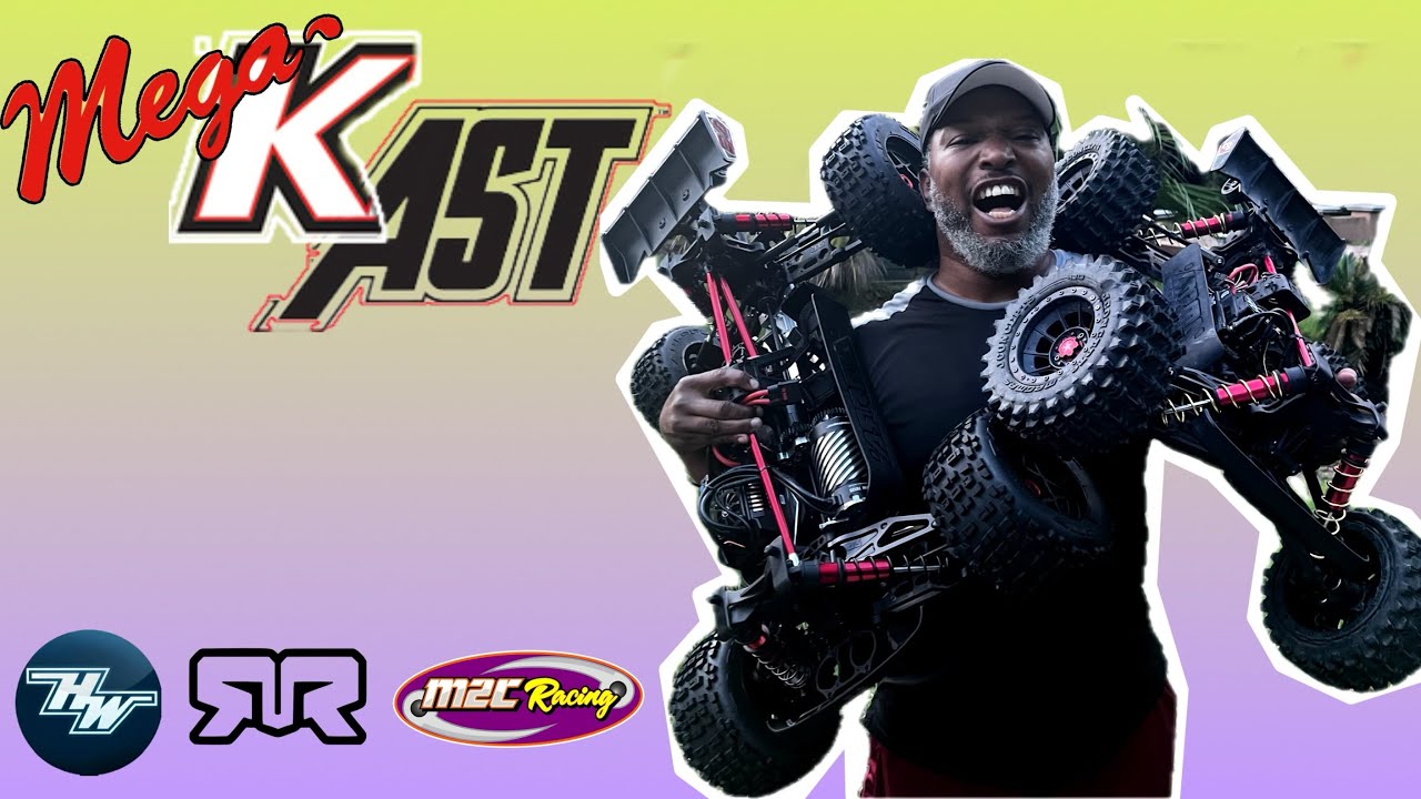 STRETCHED-Arrma Outcast 8S to a MEGA Kast 12S! M2C Mega Kraton Chassis, MAX4 70125 560KV Power☠️ #rc