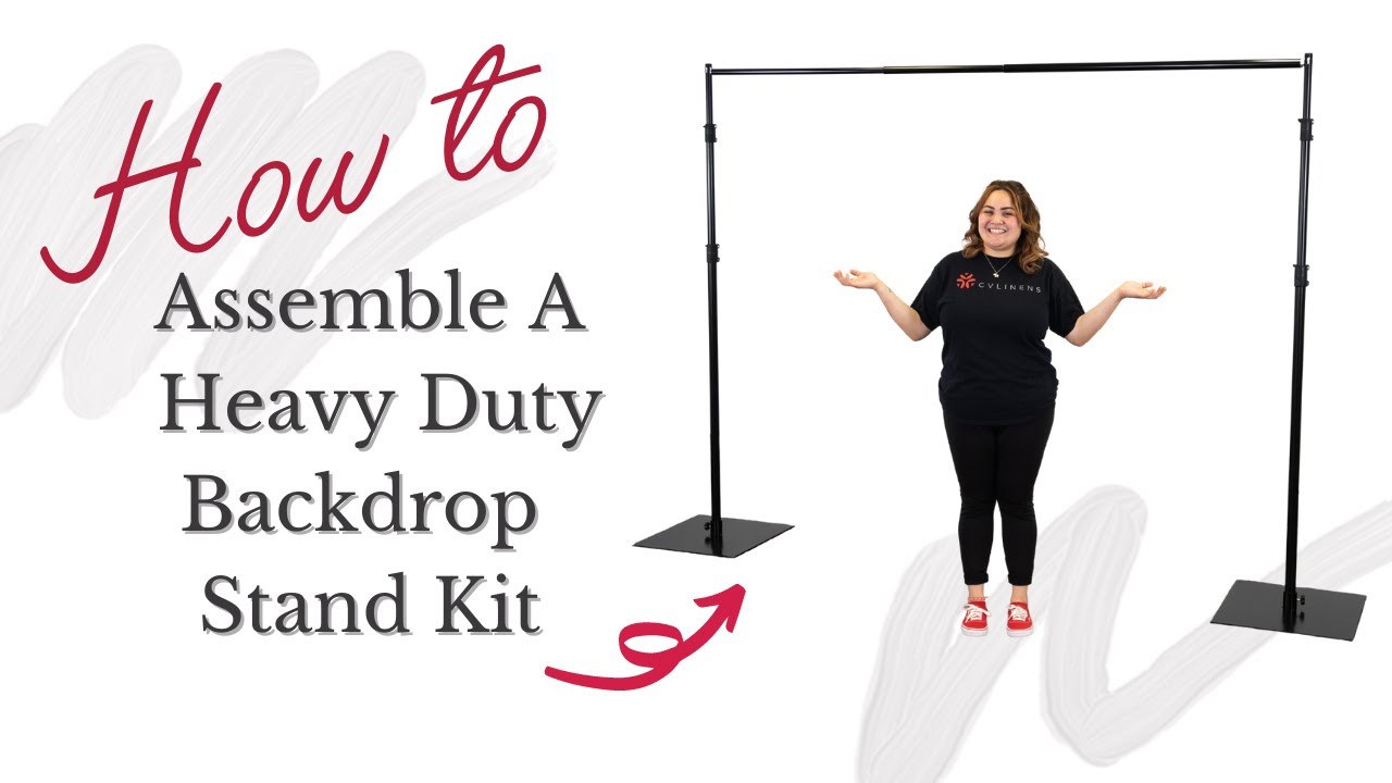 How to Assemble a Adjustable Heavy Duty Backdrop Stand Kit