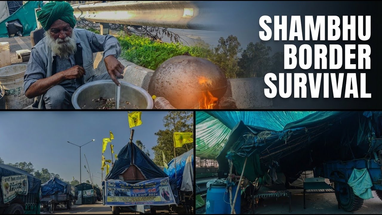 ਦੇਖੋ ਕਿਵੇਂ ਰਹਿੰਦੇ ਨੇ ਕਿਸਾਨ ਸ਼ੰਭੂ ਬਾਰਡਰ ਤੇ ਰਾਤਾਂ ਨੂੰ Shambhu border news