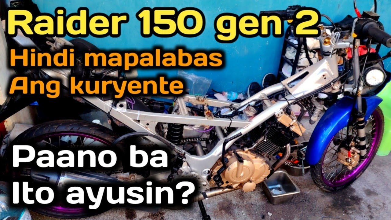 Raider 150 gen 2,bago na harness hindi mapalabas ang kuryente,,homeservice imus cavite
