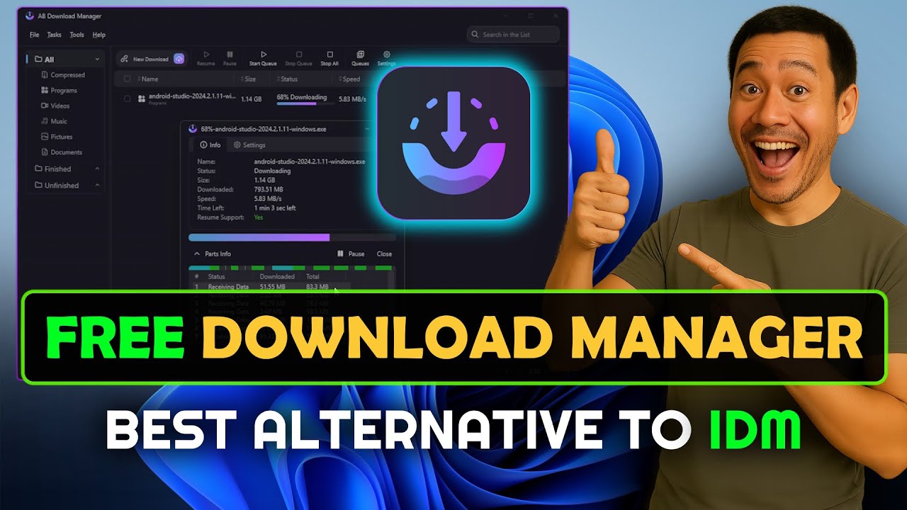 Best FREE File Download Manager! NEW FREE Alternative To The Internet Download Manager!